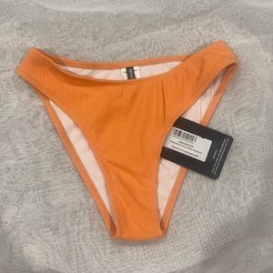 orange PLT high waist bikini bottom